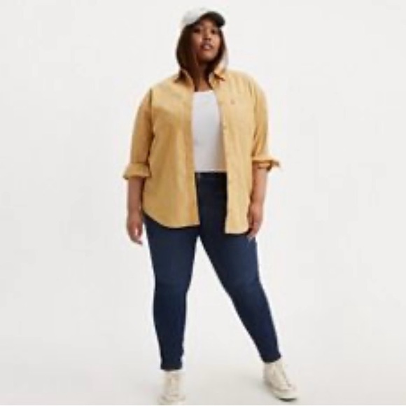 Levis Women Plus Size 711 Stretch Mid Rise Skinny Jeans - Picture 1 of 7